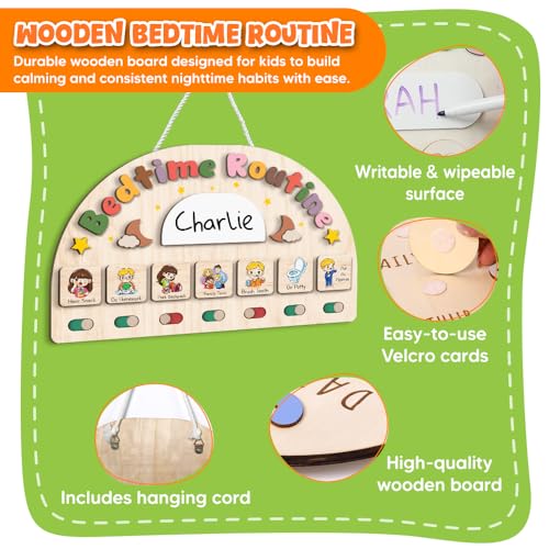 Visual Bedtime Routine Schedule Board for Toddlers - Image 4