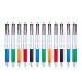Retractable Ballpoint Pens Multicolor Pens 4-in-1 Ink (Black, Blue, Red, Green) Ballpoint Pens 0.7mm for Office School Supplies Students Children Gift, Pack of 12
