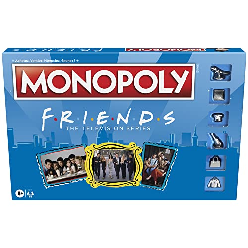 Hasbro Gaming Jeu Monopoly : Édition Friends, la série télé, Jeu de Plateau pour Les Fans de Friends, à partir de 8 Ans Multicolore