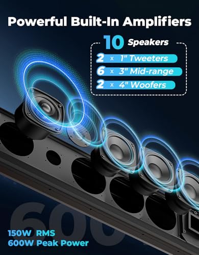 Soporte para Barra de Sonido KEMIMOTO 39 Pulgadas Metal miniatura 4
