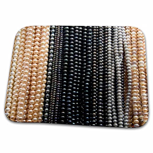 3dRose Hong Kong, Kansu Jade Market, Freshwater pearls-AS07... - Dish Drying Mats (ddm-73385-1)