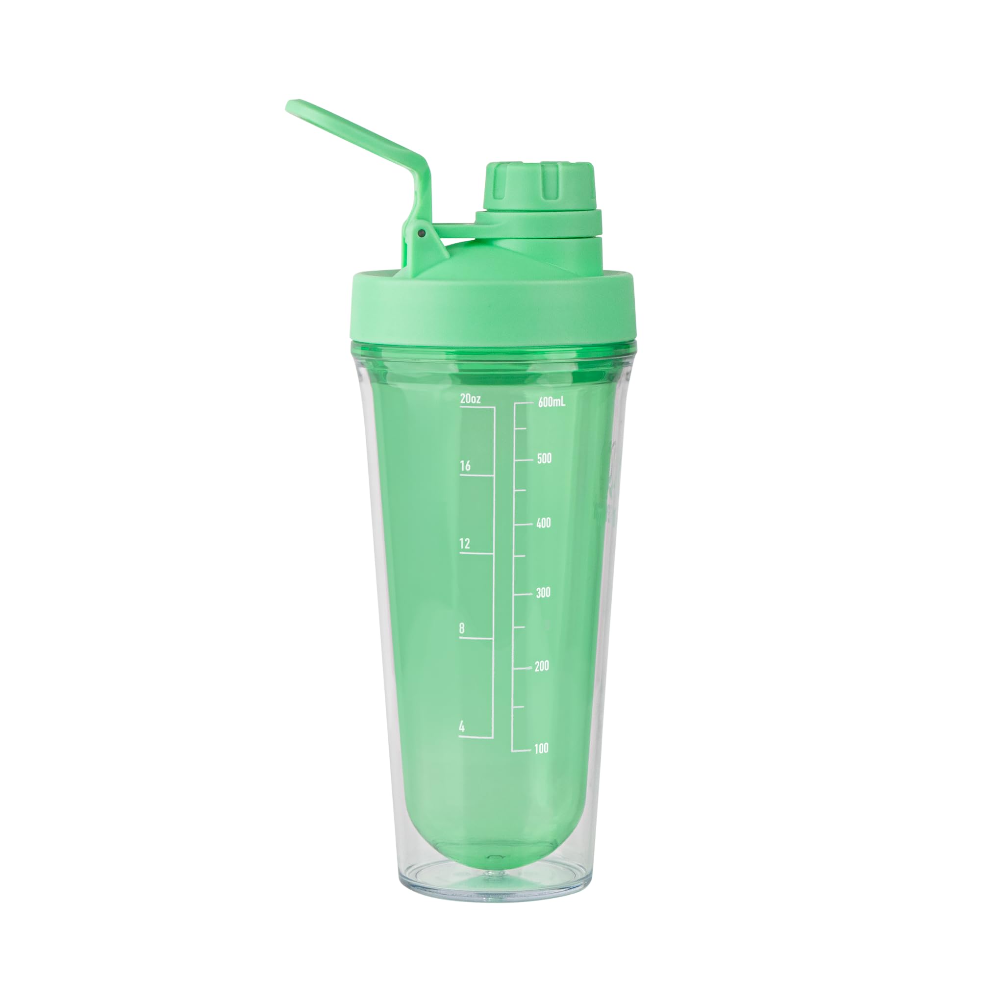 Takeya Protein-Shaker aus hochwertigem Tritan-Kunststoff, BPA-frei, auslaufsicherer Auslaufdeckel, bruchsicher, 680 ml, Pistaziengrün