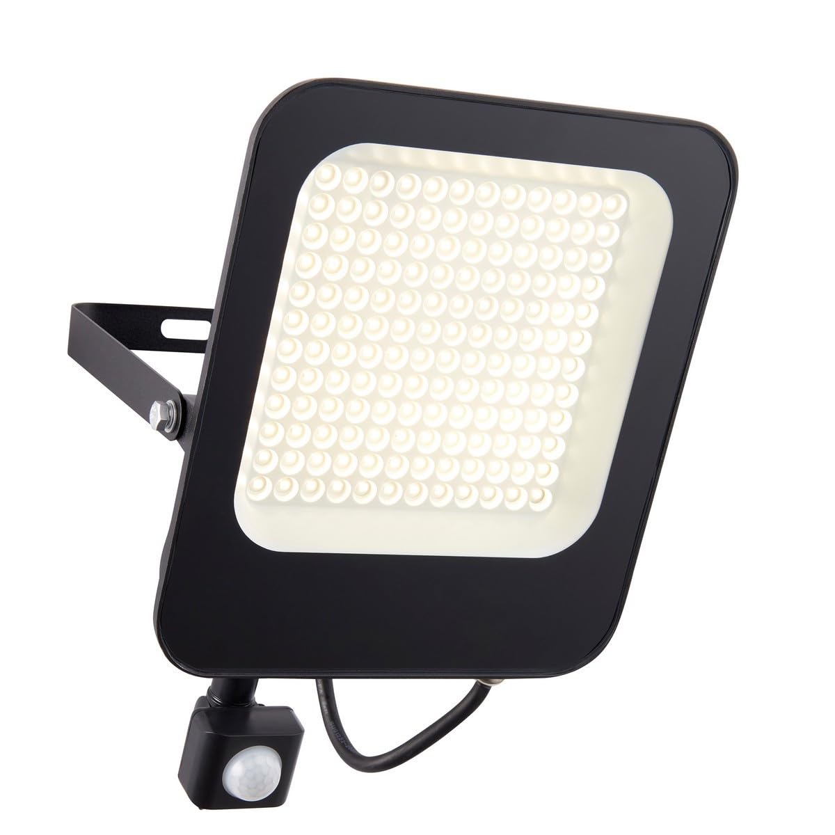 Saxby Guard PIR Override 100W IP65 100W Outdoor Flood Light Matt Black Paint