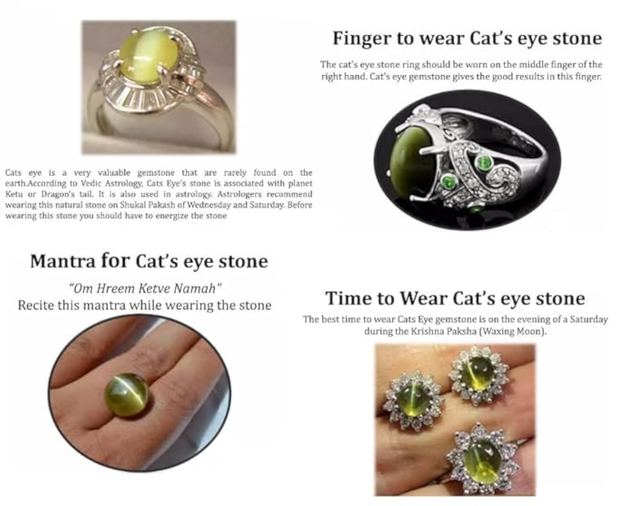 Natural Lehsuniya Birthstone Certified Cat's Eye Gemstone