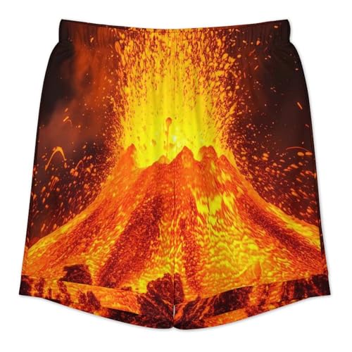 Super Volcano Mens Pajamas Set Short Sleeve Shirt And Shorts Sleepwear PJ Sets Loungewear4