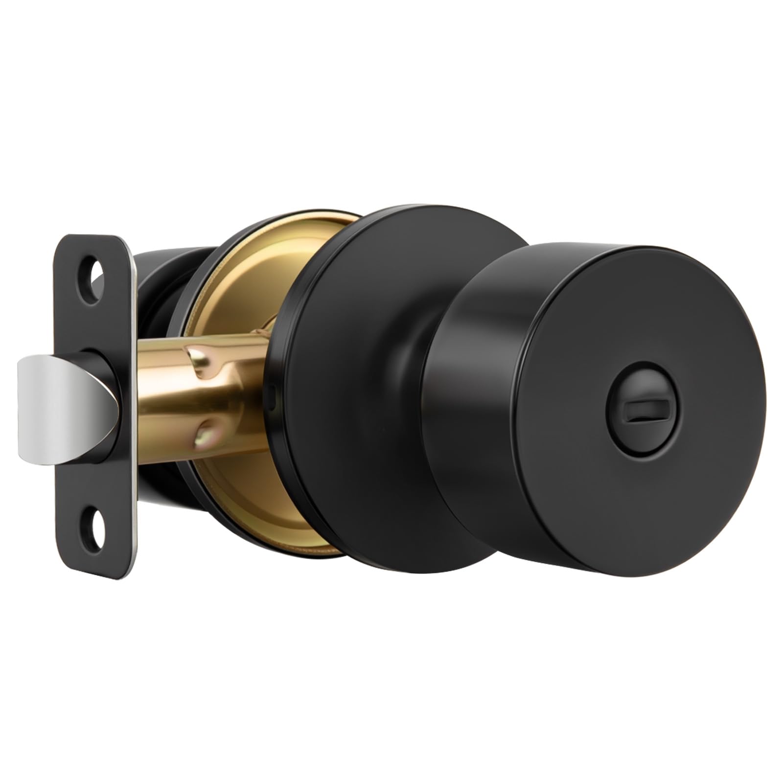 Haidms Matte Black Closet Door Knobs - 6 Pack -17
