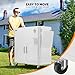 VINGLI Patio Cooler, Ice Chest with Storage Cabinet, Bottle Opener Drainage, Outdoor Cooler for Party, Deck, Pool (White)
