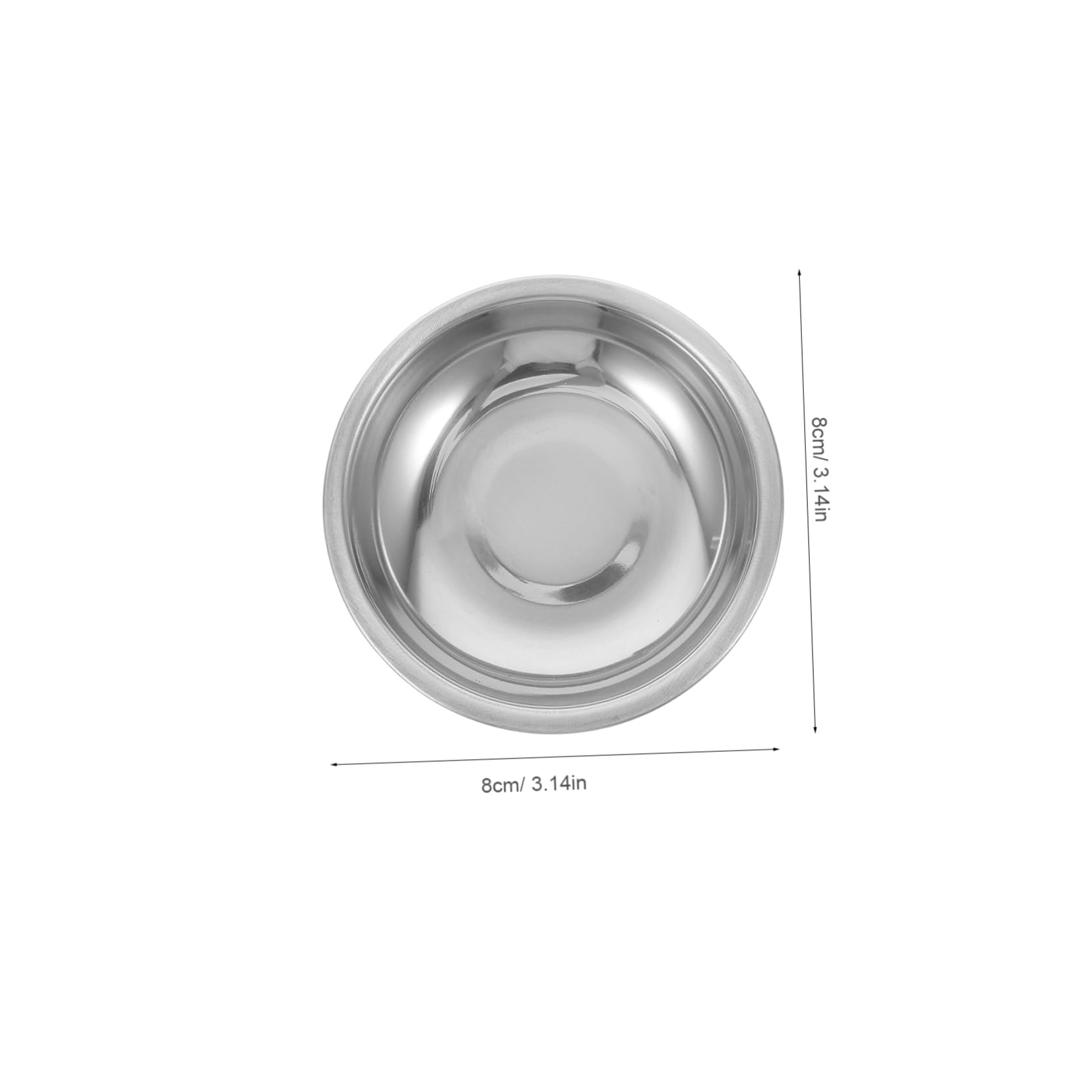 ULTECHNOVO 6pcs Stainless Steel Tea Bag Dish Tray Round for Tea Bags Drip Tray Easy to Clean Storage for Strainers