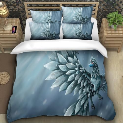 Housse de couette plume 135x200 lit couvre-lit microfibre 1p