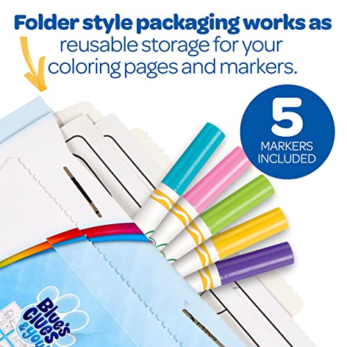 Crayola Blues Clues Color Wonder, 18 Mess Free Coloring Pages & 5 No Mess Markers, Gift for Kids by Crayola - Image 3