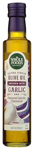 WHOLE FOODS MARKET Garlic Infused Extra Virgin Olive Oil, 8.45 FZ