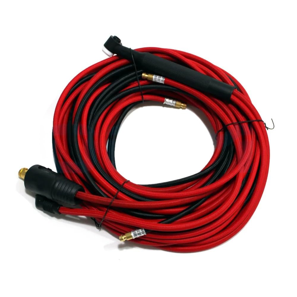 Tuyau rouge 25FT WP20F gaine tressée pour découpeur plasma connecteur 35-50