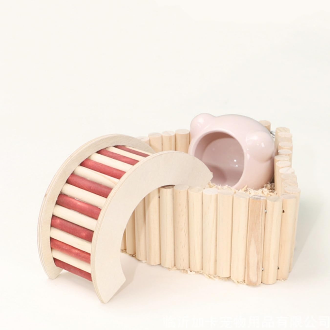 Amazon | ハムスター用木製はしご、ステップ階段アーチ型、小動物