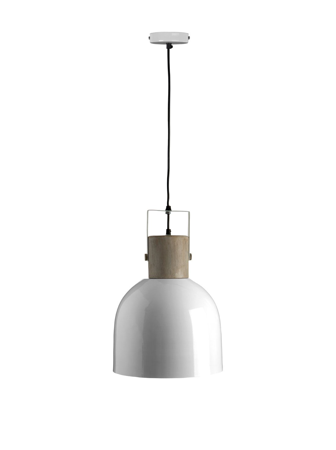 Premier Housewares Pendant Pendant Ceiling Easy Installation Down With Sleek Rod White/Light