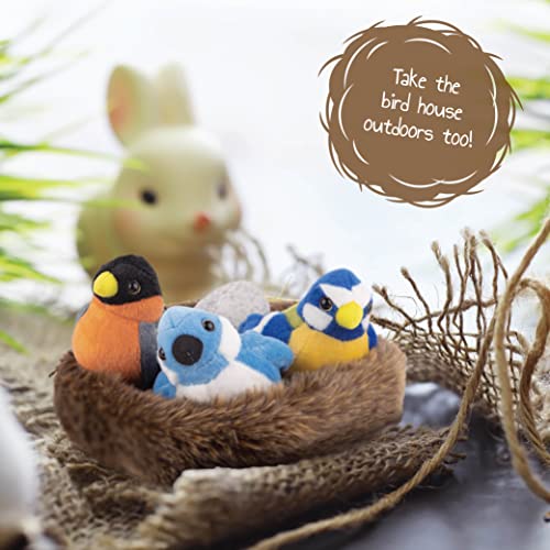 Madzee Bird Toys – Cute Stuffed Animal Bird Nest For Kids – Plush Toy With Birds, Egg, Nest – Stimulating Plush Bird Nest For Creative Play #TOP2