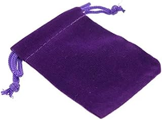 QQLADY Bolsas de Terciopelo Suave con cordón para Embalaje de Regalo de joyería, Paquete de 100 Bolsas para Suministros de Fiesta y Boda, Color Negro