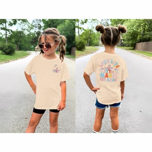 Image of GLIGLITTR Girl Magical Shirt Magic Kingdom Shirt Long Live All The Magic We Made Tshirt Holiday Castle Family Vacation Outfit