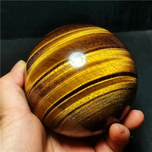 Sphère en oeil de tigre de 610g pour purifier la maison - 3