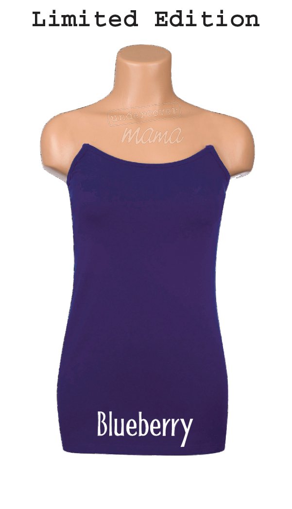 Nursing Tank By Undercover Mama (X-Small, Blueberry)