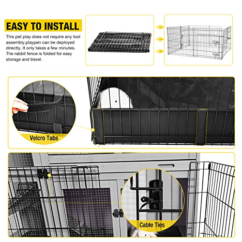 Aivituvin AIR71-06-C Pet Playpen Guinea Pig Cage Small Animal Rabbit Exercise Pen thumb #4
