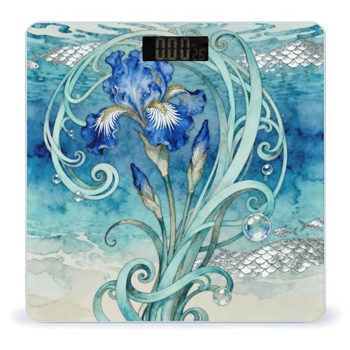 Báscula digital de baño Floral Vines con diseño antideslizante miniatura 1