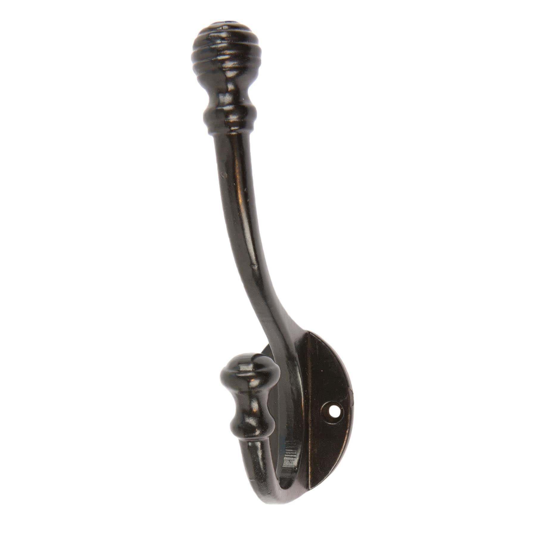 Hammer & Tongs Black 35Mm X 135Mm Ball End Hat & Coat Hook