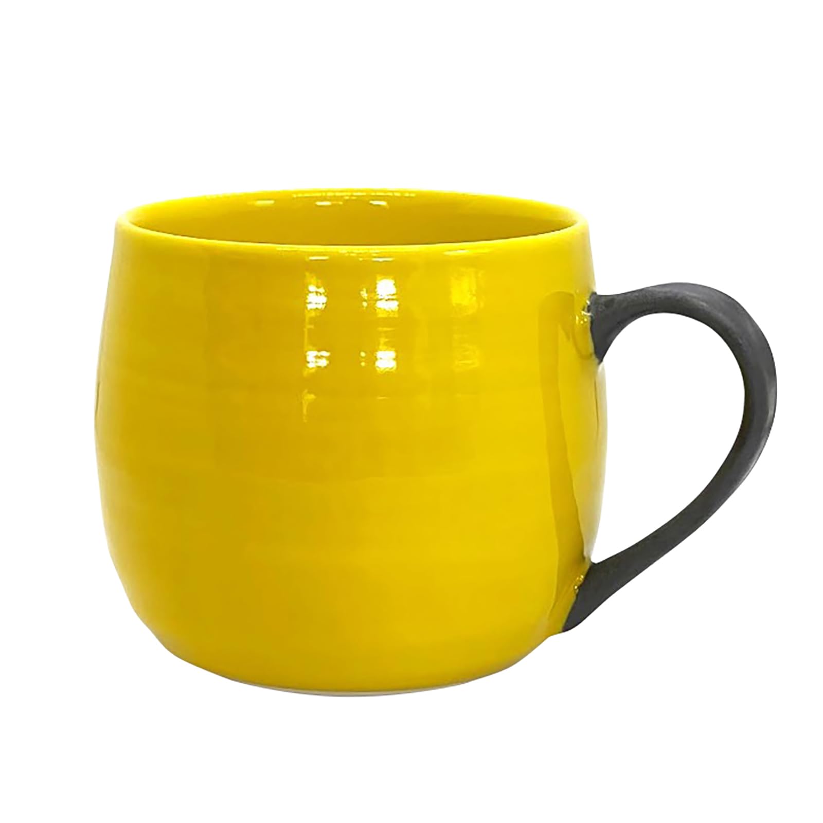 Hasamiyaki Mug, Approx. 10.1 fl oz (300 ml), Microwave and Dishwasher Safe, Cocoa Mug, Yellow, Made in Japan, 536046 : Home & Kitchen