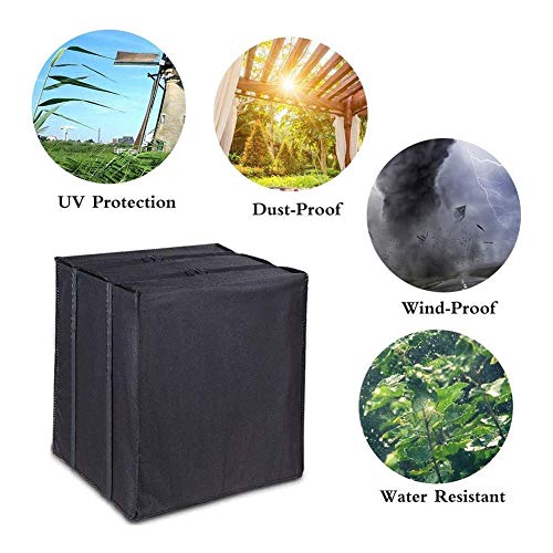 YMYP08 Outdoor Air Conditioner Protective Cover Central Air Conditioning Host Protective Cover AC Rainproof And Dustproof Air Conditioner Cover (Size : 54 * 36 * 36cm/21 * 16 * 16in)