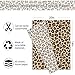 60 Sheets Leopard Print Tissue Paper Gift Wrapping Paper Floral Bouquet DIY Art Crafts Tissue for Wedding Birthday Holiday Party, 14 x 20 Inch