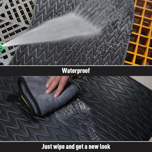 Tapis de sol de voiture Camry 2006-2011 imperméable en caoutchouc noir - 5