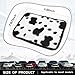 SuperKaKa Furry Cow Print Armrest Cover for Car, Plush Cute Center Console Pad Cars Interior Accessories for Women Men,Protector Fit Most Auto Vehicle, SUV, Truck Arm Rest Box(Black+White)