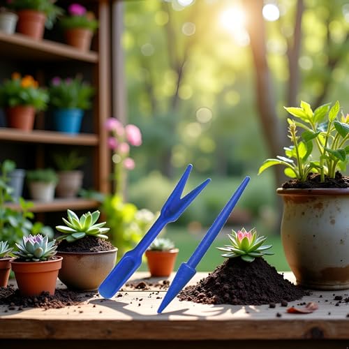 Set de 2 Mini Herramientas para Jardín Azul para Suculentas miniatura 3