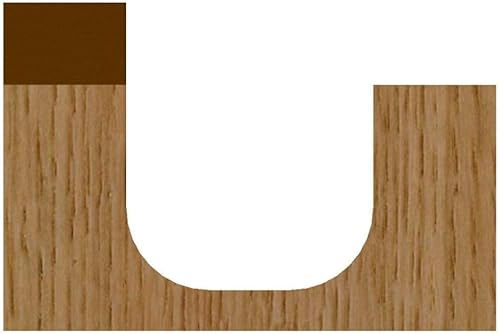 Miniatura 3 de Whiteside Router Bits 1372B - Broca para cuenco y bandeja, radio de 1/4 pulgadas, diámetro de corte de 3/4 pulgadas, longitud de corte de 5/8