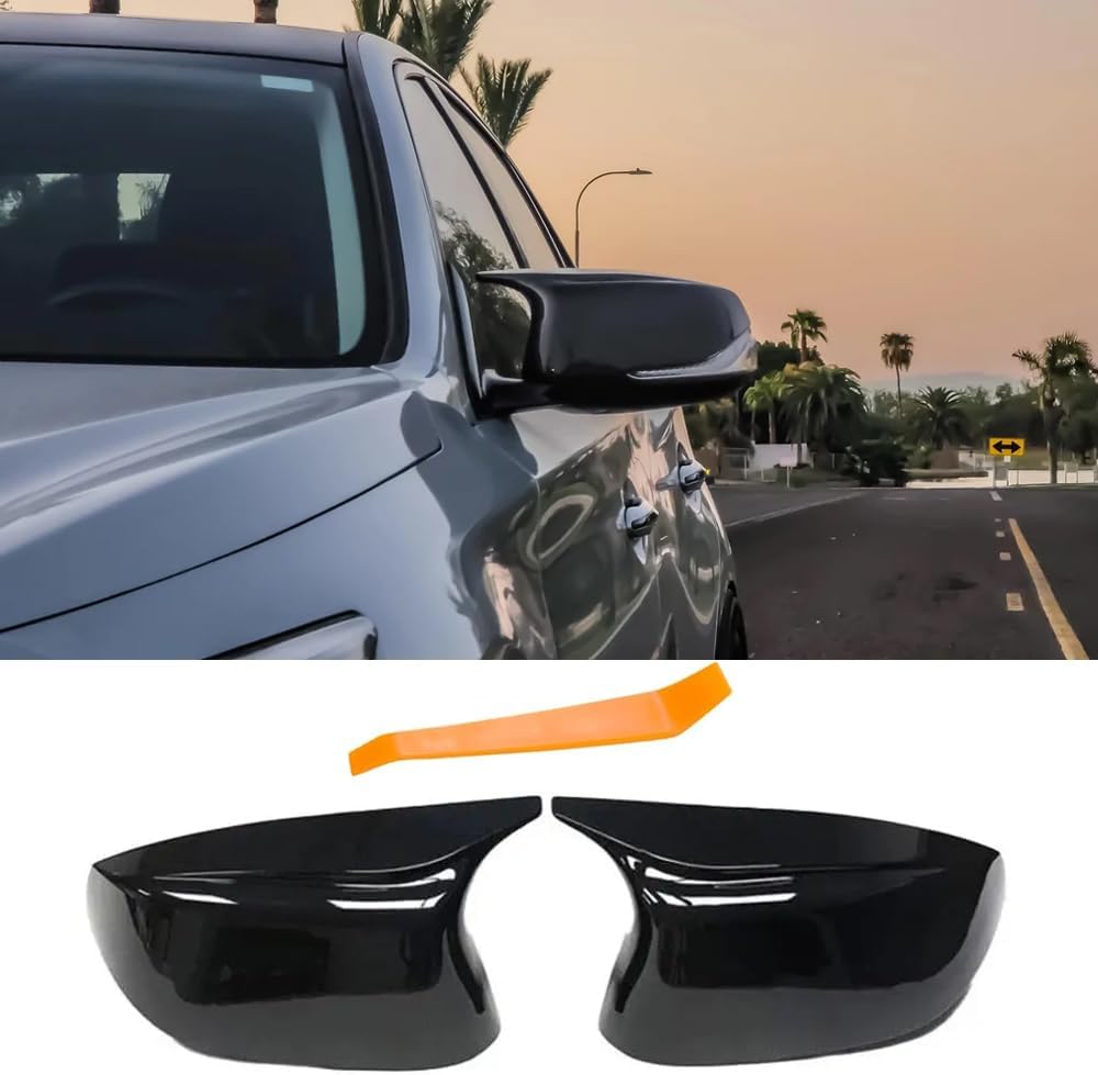 Door Mirror Cover Caps Compatible with Infiniti Q50 Sedan 2014-2020 Rearview Mirror Caps Replacement for Q50 Q60 Q70 QX30 QX50 2015-2020 Mirror Covers Carbon Fiber Style