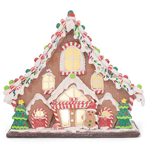 RAZ Imports Kringle Candy Co. 11.5' Gingerbread Lighted Lodge