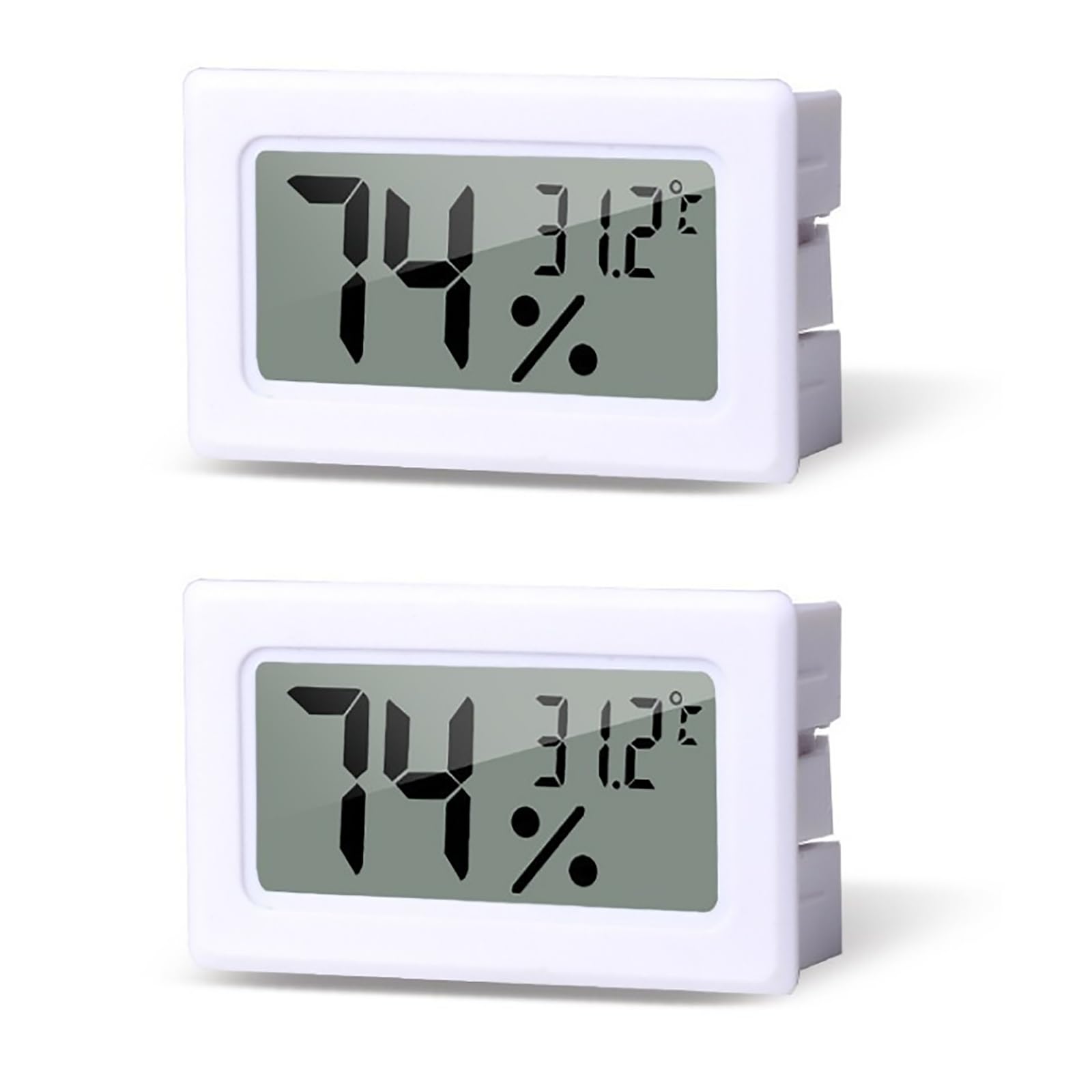 Amazon.co.jp: デジタル温湿度計 LCD 温度計 センサー内蔵 環境