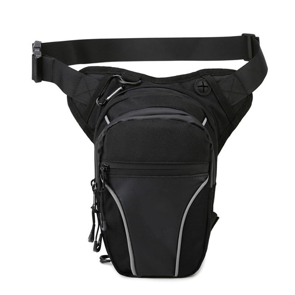 Sacoche moto jambe réfléchissante rouge ceinture cuisse fanny anti-pluie