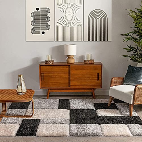 Image of Carpets for Living Room 6x8 feet Shaggy Rug Handmade Microfiber Super Soft Plush Fluffy Thick Rug- Shaggy 9