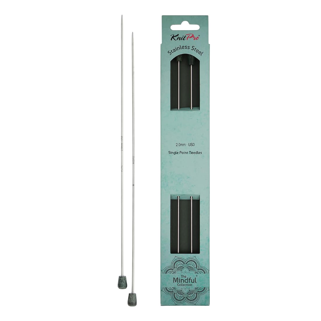 KnitPro The Mindful Collection Single Pointed Needles 14" (35cm) | Size 2mm