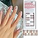 Vitnal Pegatinas Uñas de Gel - 22 Tiras de Uñas, Pegatinas Uñas Semipermanente, Nails Stickers Adhesivos de Gel UV, Manicura Pegatinas, Manicura de Efecto Piedras Adhesiva, Uñas con Piedrerias