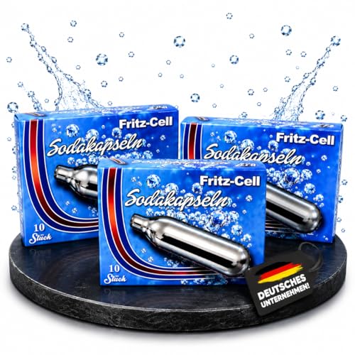 NEMT CO Sodakapseln 8g 30 Stück Kompatibel mit Sodamaker Soda Siphon - Made in EU Für prickelnde Getränke & kreative Anwendungen