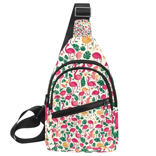Mochila cruzada tropical para correr, senderismo y viajes de verano activos