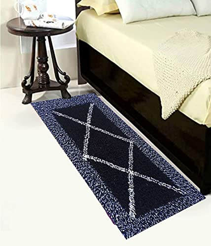 Image of Hot Thread Kitchen Runner Floor Mat & Runner with Runner Size (120x40 cm) LxW Centimetres and Bathmat Size (60x40 cm) LxW Centimetres (WHITE KATA, RUNNER)