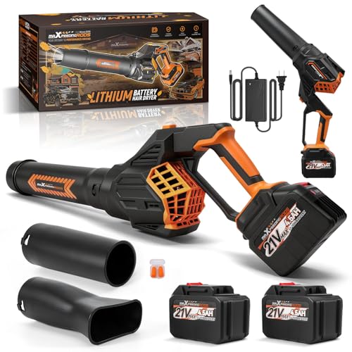maXpeedingrods Leaf Blower Cordless, 650CFM Electric Leaf Blower with 2