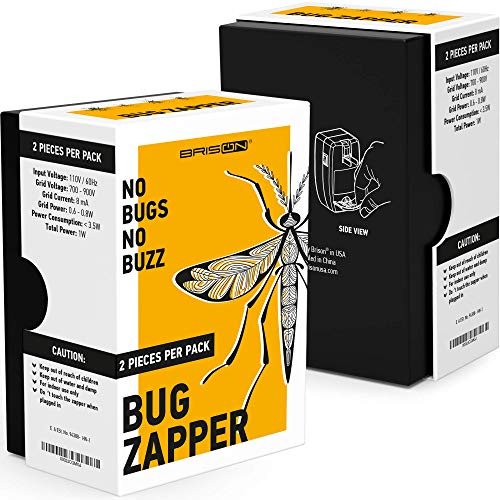 Indoor Bug Zapper Fly Zapper Mosquitos Zapper - Electric Portable Plug In Home Insects Zapper For Removes Insects Mosquitos Files Bugs Gnats Moths - White #TOP6