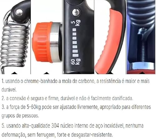 Hand Grip Fortalecedor de Mão Exercitador Dedos e Punhos Exercício Fisioterapia Dedos Mãos (Cores So