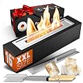Flammtal Tabletop Fire Pit [Adjustable Flame] - Table Top Firepit Indoor & Outdoor Decor - Indoor Smores Maker, Table Top Fire Pit, Indoor Fire Pit Tabletop Portable Fire Pit Smores Fire Pit Table Top
