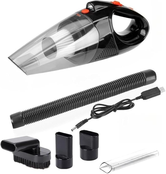 ZWOIVHE Aspirateur À Main V1 Pro - Moteur Ultra- pour Une Performance Exceptionnelle Rechargeable Aspirateur De Table Puissant 120W pour Nettoyage De Voiture...