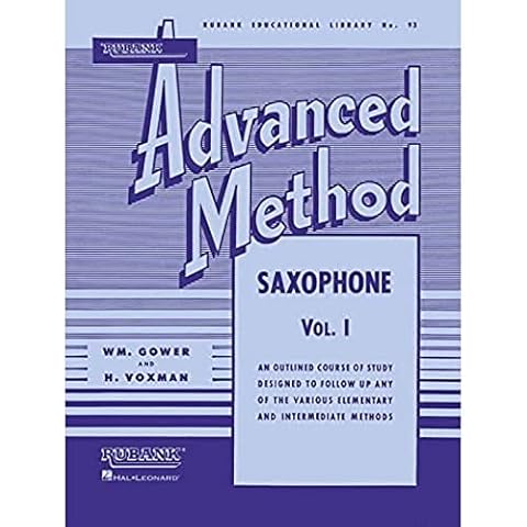 Rubank Advanced Method - Saxophone Vol. 1 (Rubank Educational Library) Cover