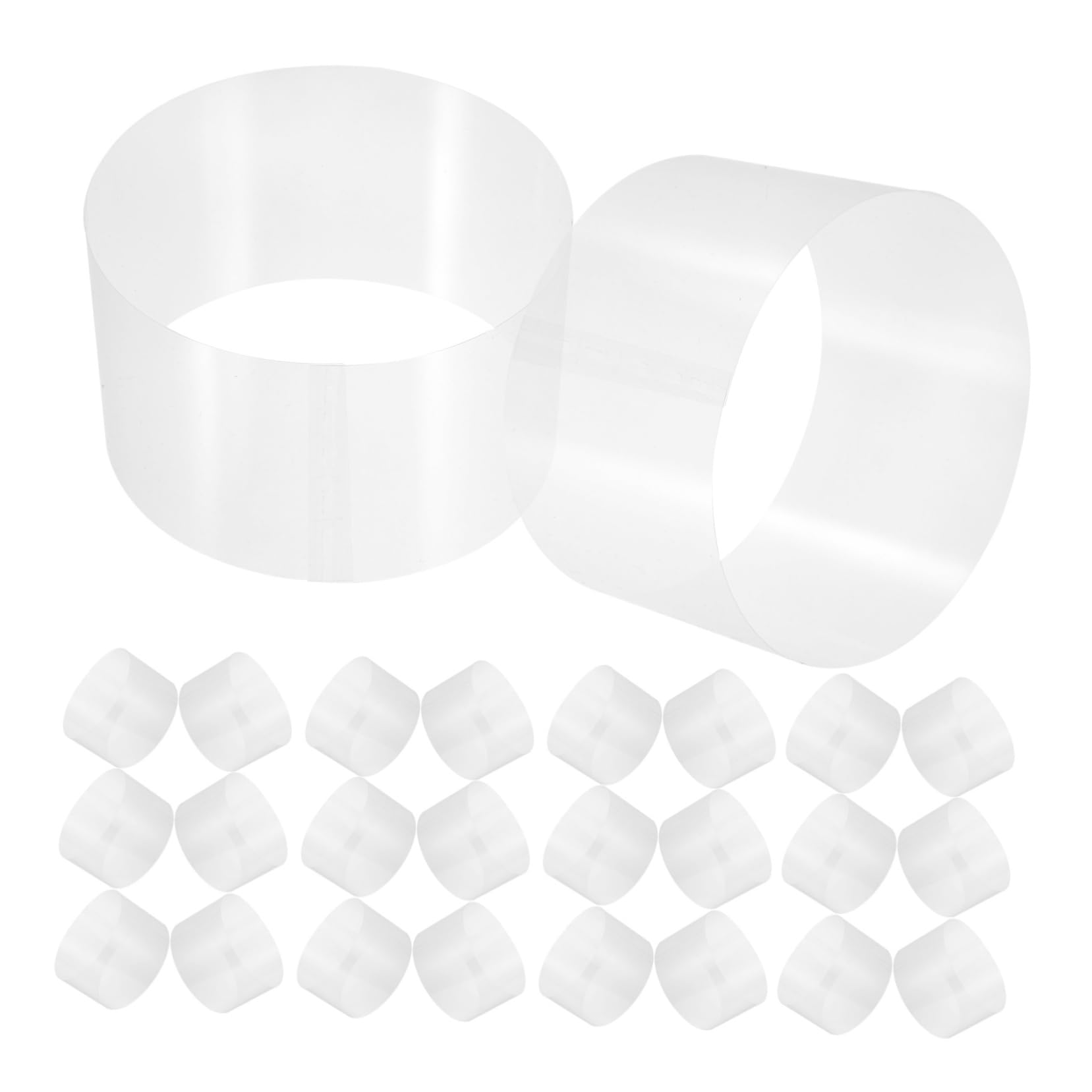 OFFSCH Thick Cake Collars Self-adhesive Cake Decorations 100 Sheets Set for Baking